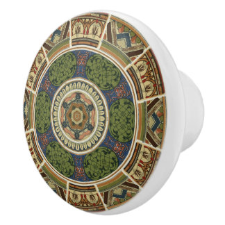 Bouton De Porte En Céramique Magnifique Mandala