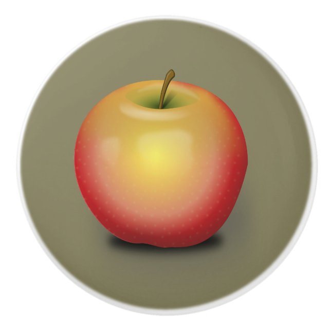 Bouton De Porte En Céramique Maintosh Apple (Devant)