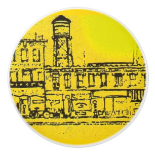 Bouton De Porte En Céramique Maisons et maisons de Yellowville et château d'eau