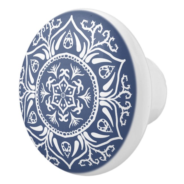 Bouton De Porte En Céramique Mandala (Droite)