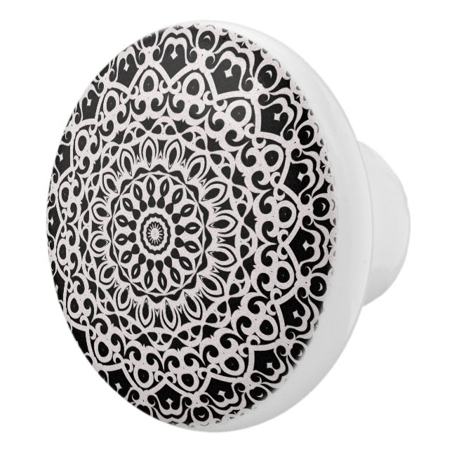 Bouton De Porte En Céramique Mandala G385 (Droite)
