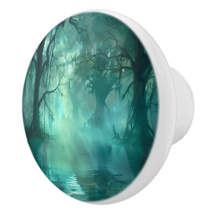 Bouton De Porte En Céramique Marais vert déplaisant