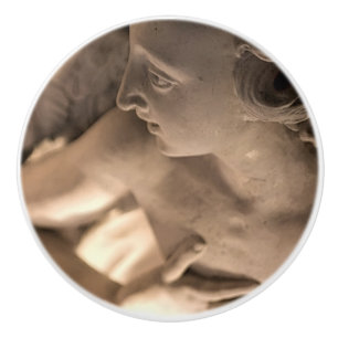 Bouton De Porte En Céramique Marble Angel Sculpture Art Imprimer