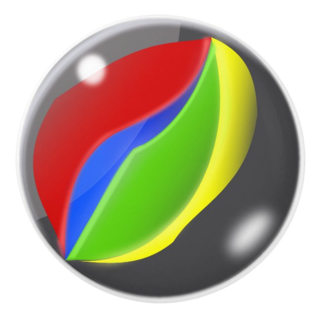 Bouton De Porte En Céramique Marbre de verre (Devant)