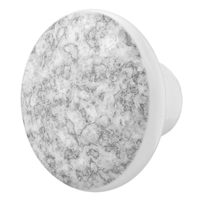 Bouton De Porte En Céramique Marbre gris (Droite)