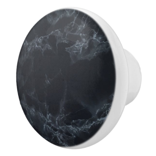 Bouton De Porte En Céramique Marbre noir (Droite)