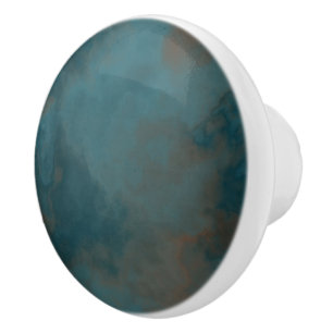 Bouton De Porte En Céramique Marbre turquoise et bracelet abstrait