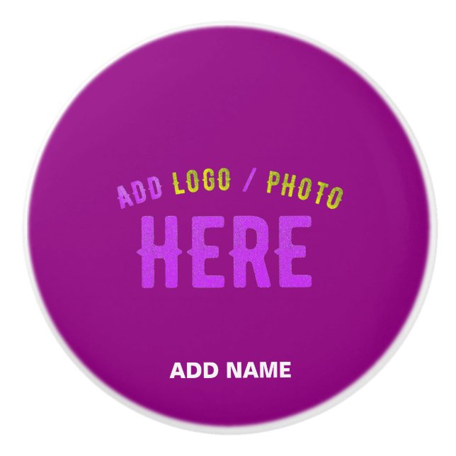 BOUTON DE PORTE EN CÉRAMIQUE MARQUE MODERNE MODERNE PERSONNALISABLE POURPULAIRE (Devant)