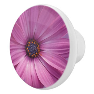 Bouton De Porte En Céramique Médaille colorée de marguerites africaines Fleurs