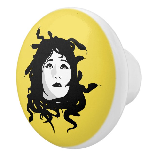 Bouton De Porte En Céramique Medusa (Droite)