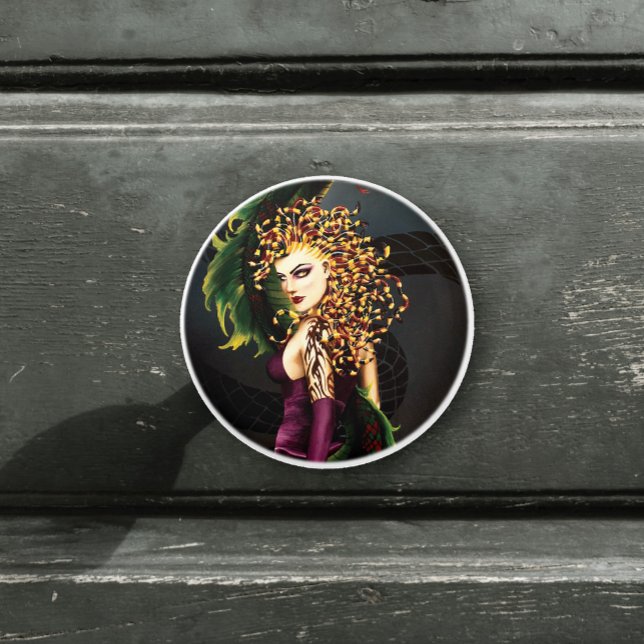 Bouton De Porte En Céramique Méduse Mythologie grecque Snake Gorgon (Créateur téléchargé)