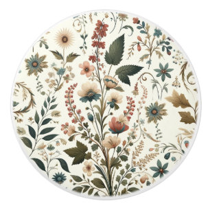 Bouton De Porte En Céramique Melody Meadow