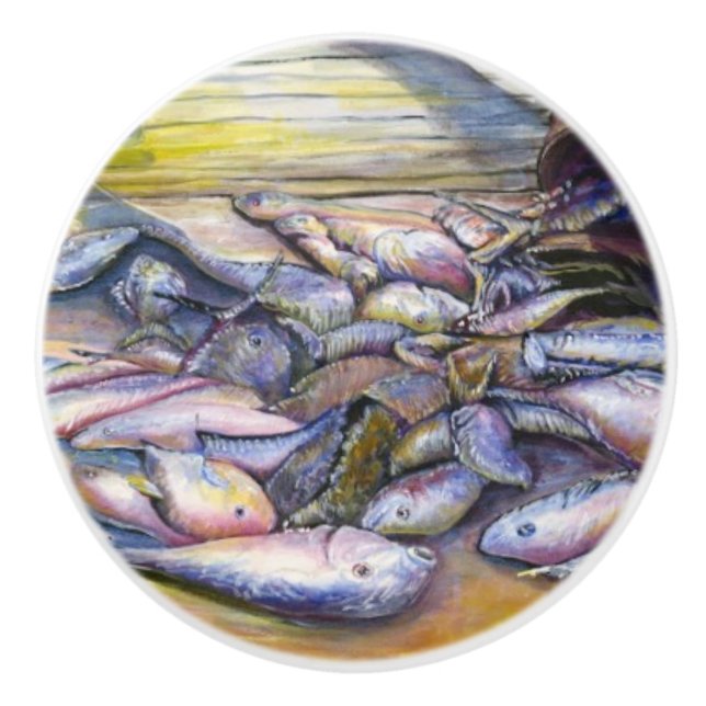 Bouton De Porte En Céramique Menu du jour, Harbour Island, Bahamas (Devant)