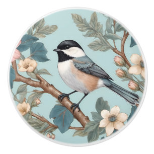 Bouton De Porte En Céramique Mésange charmante