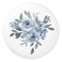 Meubles Fleurs Bleues et Vertes
