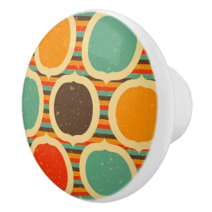 Bouton De Porte En Céramique Mi-siècle moderne géométrique 5