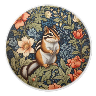 Bouton De Porte En Céramique Mignon Tamia Inspiré de William Morris Floral