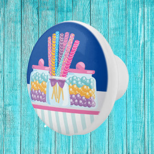 Bouton De Porte En Céramique mignonne amateurs de bonbons cuisine déco boutique