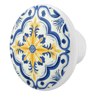 Bouton De Porte En Céramique Mignonne faux portugais