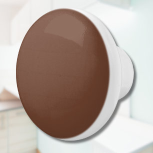Bouton De Porte En Céramique Mocha Brown couleur solide Classique Élégant