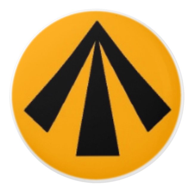 Bouton De Porte En Céramique MOD Arrow  (Devant)