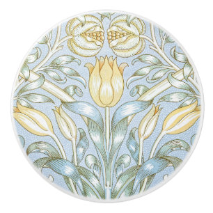 Bouton De Porte En Céramique Modèle de fleur de lys et de grenade de William Mo