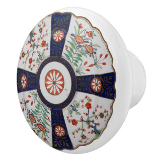 Bouton De Porte En Céramique Modèle floral de fleurs sauvages d'Angleterre