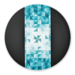 Bouton De Porte En Céramique Modèle géométrique abstrait d'arrière - plan d