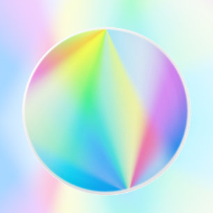 Bouton De Porte En Céramique Moderne couleur arc-en-ciel pastel iridescent