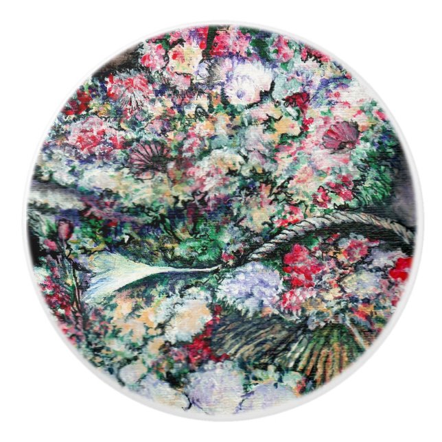 Bouton De Porte En Céramique Moment magique sur le marché Misloc (Devant)