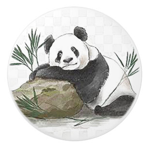 Bouton De Porte En Céramique Mon Panda Ceramic Porte en Céramique