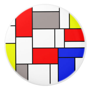 Bouton De Porte En Céramique Mondrian