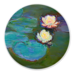 Bouton De Porte En Céramique Monet Nympheas (1897-1898)
