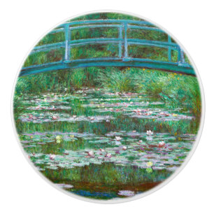 Bouton De Porte En Céramique Monet The Japanese Footbridge Fine Art