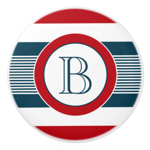 Bouton De Porte En Céramique Monogram design