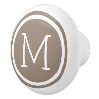 Monogramme Brown Mocha Fuseau de tiroir personnali