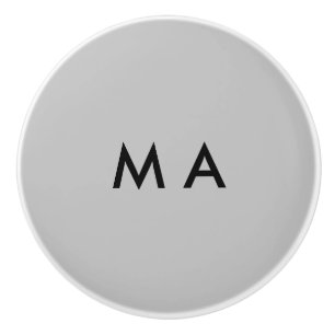 Bouton De Porte En Céramique Monogramme simple ajoutez votre lettre de nom homm