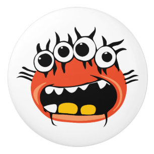 Bouton De Porte En Céramique Monster Alien