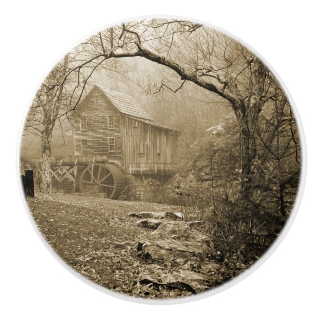 Bouton De Porte En Céramique Morning Mist (Devant)