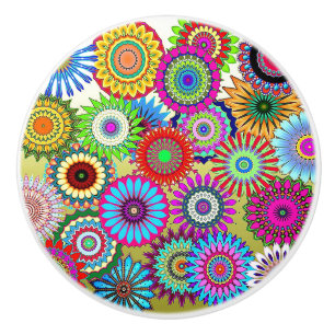 Bouton De Porte En Céramique Mosaïque