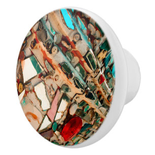 Bouton De Porte En Céramique Mosaïque colorée