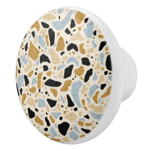 Bouton De Porte En Céramique Mosaïque Terrazzo moderne Motif