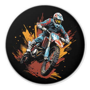 Bouton De Porte En Céramique Motard Moto Cross Moto