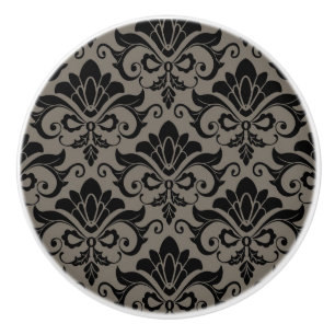 Bouton De Porte En Céramique Motif 2 de damassé