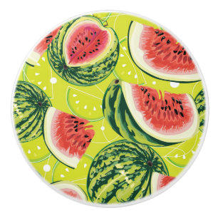 Bouton De Porte En Céramique Motif 2 de pastèque