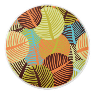 Bouton De Porte En Céramique Motif abstrait