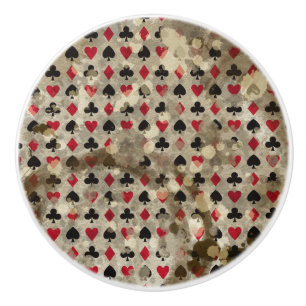 Bouton De Porte En Céramique Motif affligé d'Alice du pays des merveilles