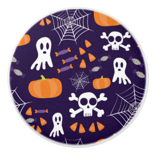 Bouton De Porte En Céramique Motif amusant d'Halloween