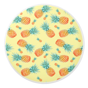 Bouton De Porte En Céramique Motif ananas
