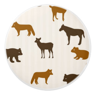 Bouton De Porte En Céramique Motif animal 1